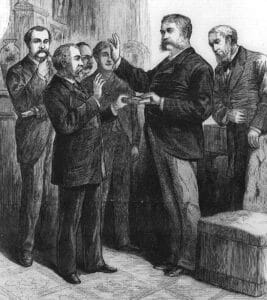Chester Arthur Taking the Oath of Office